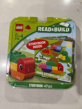 LEGO Duplo 6758 Read & Build Grow Caterpillar Grow! 🐛 Storybook + 17 pcs